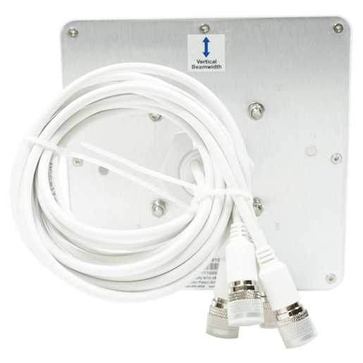 8 / 10 dBi Patch Antenne mit RP-SMA Plug Anschluss und 4 Elementen